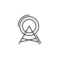 antenne, la mise en réseau vecteur icône illustration