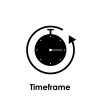 chronomètre, délai, La Flèche vecteur icône illustration