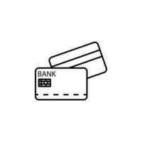 crédit carte vecteur icône illustration