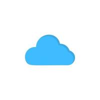illustration d'icône de vecteur de nuage