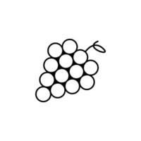 illustration vectorielle de raisins vecteur