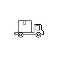livraison un camion vecteur icône illustration