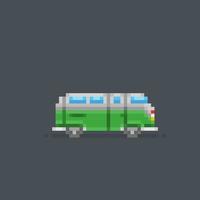 vieux voiture dans pixel art style vecteur