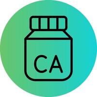 calcium vecteur icône conception