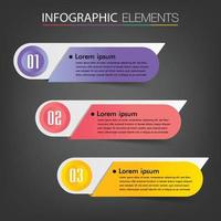 modèle de zone de texte moderne, infographie de bannière vecteur