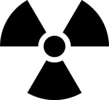 vecteur silhouette de nucléaire symbole sur blanc Contexte