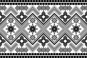 géométrique ethnique Oriental traditionnel art motif.noir et blanc ton.figure tribal broderie style.design pour ethnique arrière-plan, papier peint, vêtements, emballage, tissu, élément, sarong, vecteur illustration