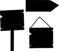 vecteur silhouette de en bois planche sur blanc Contexte