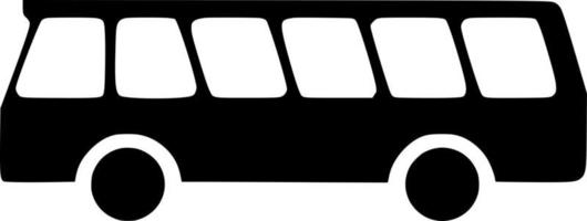 vecteur silhouette de autobus sur blanc Contexte