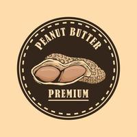 cacahuète beurre logo concept vecteur