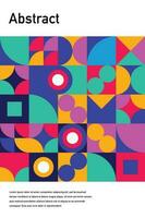 géométrique affiche conception élément demi-teinte graphique coloré formes ligne vecteur formes abstrait mural Contexte