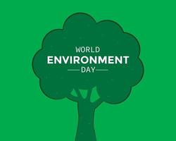 conception de papier arbre journée mondiale de lenvironnement vecteur