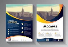 conception de brochure, mise en page moderne de couverture, modèle de rapport annuel vecteur