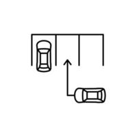 parking, voiture vecteur icône illustration