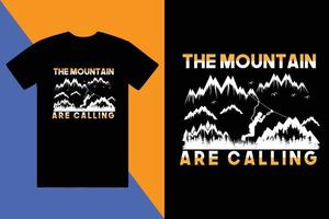 Créatif aventure, montagne, Extérieur, camping, Douane logo T-shirt conception vecteur