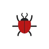scarabée vecteur icône illustration