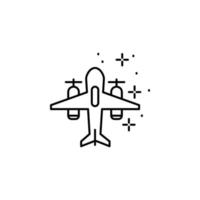 avion transport vecteur icône illustration