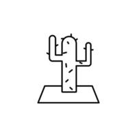 illustration d'icône de vecteur de cactus