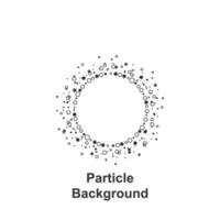 particule rond arrière-plan, main tiré dans rond vecteur icône illustration