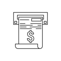 vérifier, dollar, au m, rapport vecteur icône illustration
