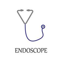 coloré endoscope vecteur icône illustration