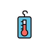 thermomètre, chimie vecteur icône illustration