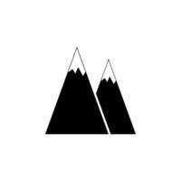 le montagnes vecteur icône illustration
