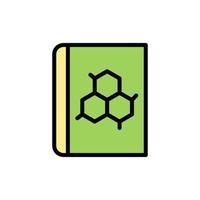 livre, chimie vecteur icône illustration