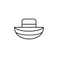 une bateau vecteur icône illustration