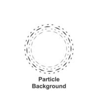particule rond arrière-plan, main tiré dans rond vecteur icône illustration