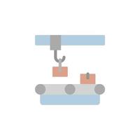 Assemblée doubler, fabrication vecteur icône illustration