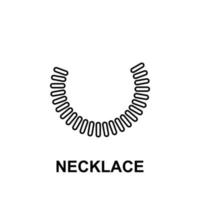 Collier vecteur icône illustration