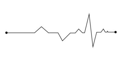 battement de coeur ligne icône. cardiogramme ligne icône. ekg et cardio symbole. cœur battre moniteur impulsion doubler. cœur battre impulsion taux et du sang pression impulsion trace. vecteur