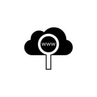 l'Internet nuage vecteur icône illustration