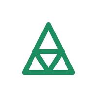 Triangle ésotérique symbole vecteur icône illustration