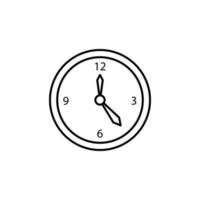 l'horloge vecteur icône illustration