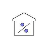 hypothèque vecteur icône illustration