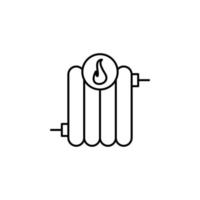 chaud radiateur signe vecteur icône illustration