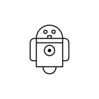 robot vecteur icône illustration