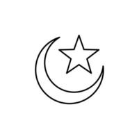 mosquée signe vecteur icône illustration