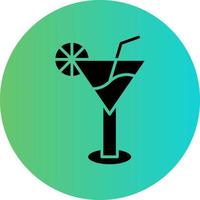 conception d'icône de vecteur de cocktail