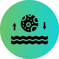 conception d'icône de vecteur de marée