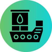 pétrole navire vecteur icône conception