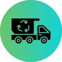 recyclage un camion vecteur icône conception
