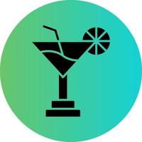 conception d'icône de vecteur de cocktail