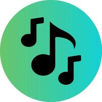 conception d'icône de vecteur de note de musique