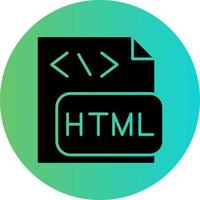 conception d'icône de vecteur de fichier html