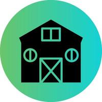 conception d'icône de vecteur de grange
