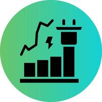 conception d'icône de vecteur de consommation d'énergie