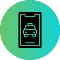 mobile Taxi vecteur icône conception